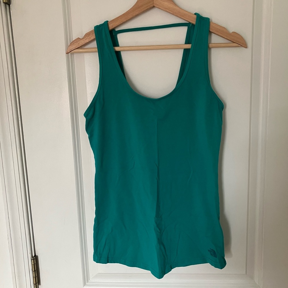 🎉 3/$15 North Face On the Go Teal Tank Top S